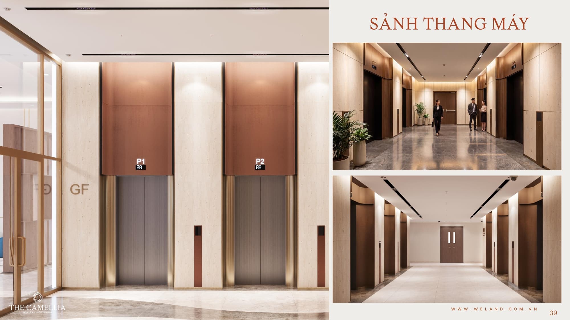 Luxury Lobby tại căn hộ cao cấp The Camellia Sơn Trà Đà Nẵng
